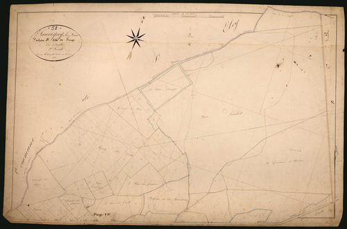 Sauvigny-les-Bois, cadastre ancien : plan parcellaire de la section B dite de Forges, feuille 2