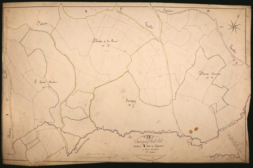 Savigny-Poil-Fol, cadastre ancien : plan parcellaire de la section A dite de Séguret, feuille 2