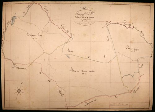 Savigny-Poil-Fol, cadastre ancien : plan parcellaire de la section C dite de la Sarrée, feuille 2