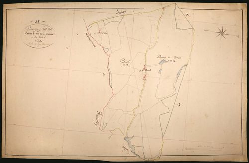 Savigny-Poil-Fol, cadastre ancien : plan parcellaire de la section C dite de la Sarrée, feuille 5