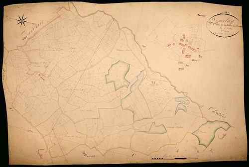 Sémelay, cadastre ancien : plan parcellaire de la section C dite de la Brosse au Bouquin, feuille 5