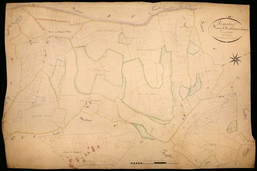 Sémelay, cadastre ancien : plan parcellaire de la section C dite de la Brosse au Bouquin, feuille 3