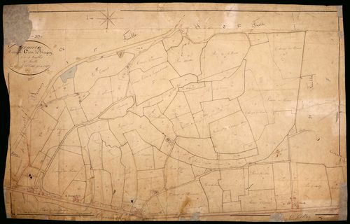 Sermoise-sur-Loire, cadastre ancien : plan parcellaire de la section C dite de Plagny, feuille 4