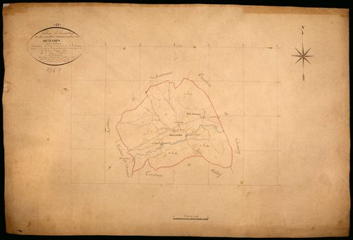 Sichamps, cadastre ancien : tableau d'assemblage