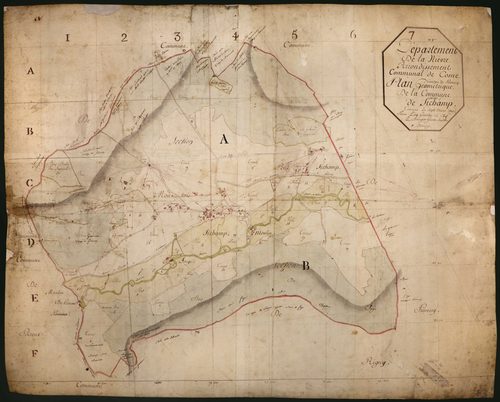 Sichamps, cadastre ancien : plan géométrique