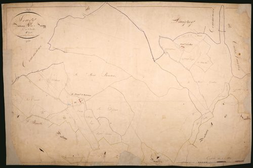 Sougy-sur-Loire, cadastre ancien : plan parcellaire de la section A dite de Sougy, feuille 1
