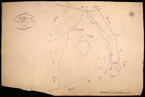 Suilly-la-Tour, cadastre ancien : plan parcellaire de la section F dite de la Filouse, feuille 10
