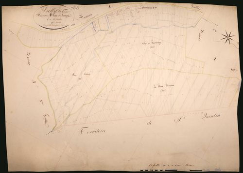 Suilly-la-Tour, cadastre ancien : plan parcellaire de la section A dite de Seigne, feuille 9