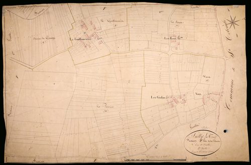 Suilly-la-Tour, cadastre ancien : plan parcellaire de la section F dite de la Filouse, feuille 5