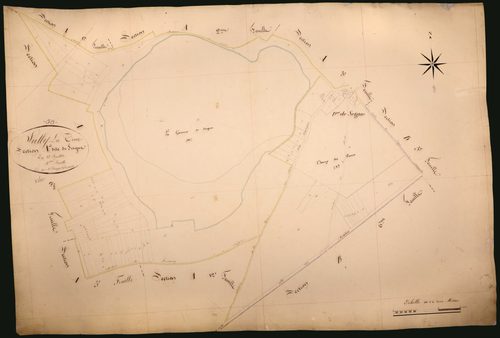 Suilly-la-Tour, cadastre ancien : plan parcellaire de la section A dite de Seigne, feuille 4