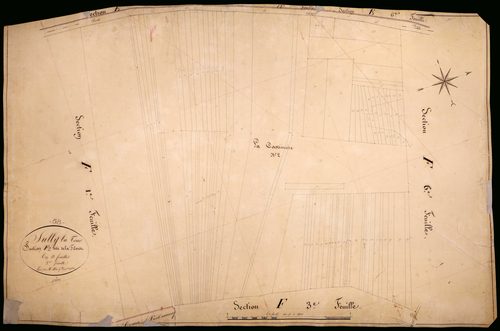 Suilly-la-Tour, cadastre ancien : plan parcellaire de la section F dite de la Filouse, feuille 2