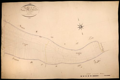 Suilly-la-Tour, cadastre ancien : plan parcellaire de la section C dite de Champcelée, feuille 13