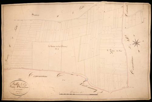 Suilly-la-Tour, cadastre ancien : plan parcellaire de la section F dite de la Filouse, feuille 4
