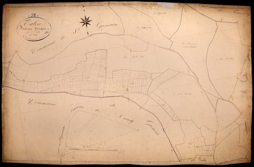 Talon, cadastre ancien : plan parcellaire de la section unique, feuille 3