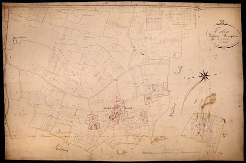 Talon, cadastre ancien : plan parcellaire de la section unique, feuille 1