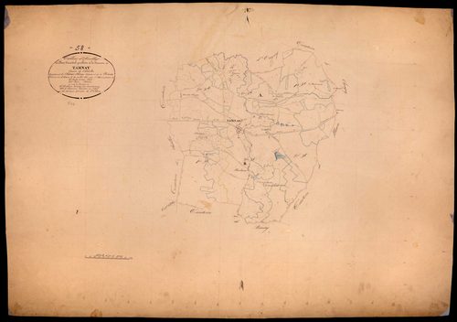 Tamnay-en-Bazois, cadastre ancien : tableau d'assemblage