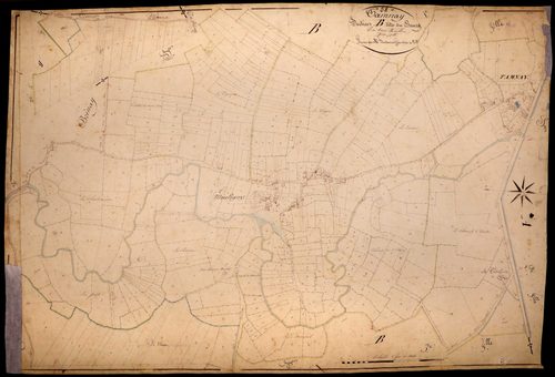 Tamnay-en-Bazois, cadastre ancien : plan parcellaire de la section B dite du Bourg, feuille 2