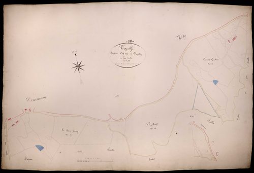 Tazilly, cadastre ancien : plan parcellaire de la section C dite de Tazilly, feuille 4