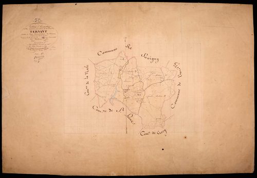 Ternant, cadastre ancien : tableau d'assemblage