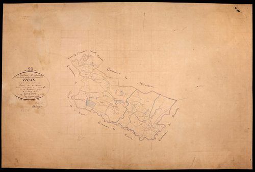 Thaix, cadastre ancien : tableau d'assemblage