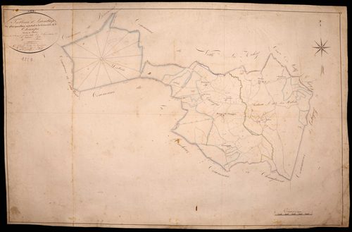 Thianges, cadastre ancien : tableau d'assemblage