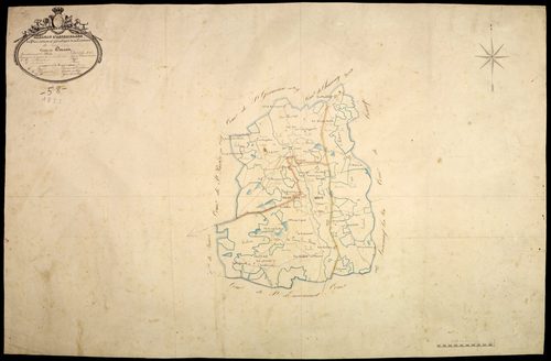 Toury-Lurcy, cadastre ancien : tableau d'assemblage