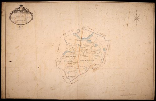 Toury-sur-Jour, cadastre ancien : tableau d'assemblage