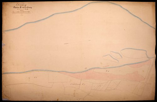 Tracy-sur-Loire, cadastre ancien : plan parcellaire de la section E dite de Tracy, feuilles 2, 7 et 8, annexe