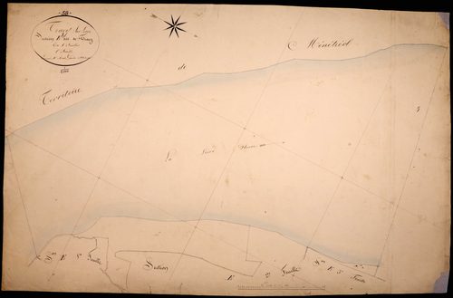 Tracy-sur-Loire, cadastre ancien : plan parcellaire de la section E dite de Tracy, feuille 8