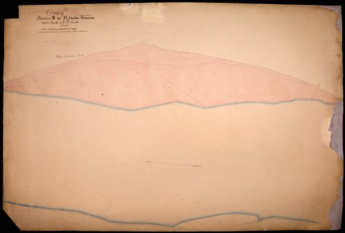Tracy-sur-Loire, cadastre ancien : plan parcellaire de la section B dite des Girarmes, feuille 6 et de la section D dite de Bois Gibault, feuille 6, annexe