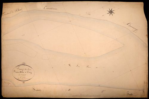 Tracy-sur-Loire, cadastre ancien : plan parcellaire de la section E dite de Tracy, feuille 6