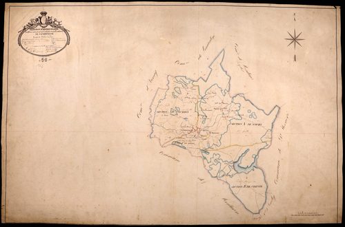 Vandenesse, cadastre ancien : tableau d'assemblage
