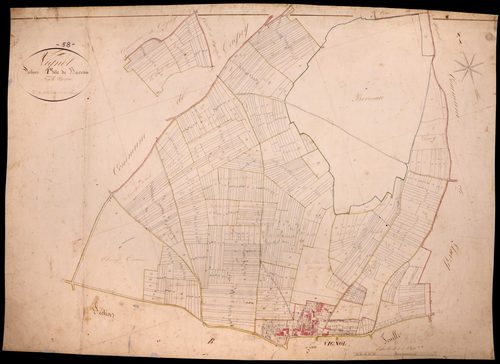 Vignol, cadastre ancien : plan parcellaire de la section A dite du Berceau