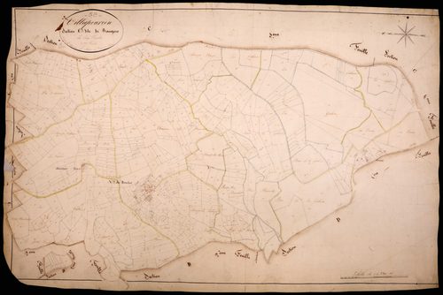 Villapourçon, cadastre ancien : plan parcellaire de la section C dite de Rangère, feuille 3