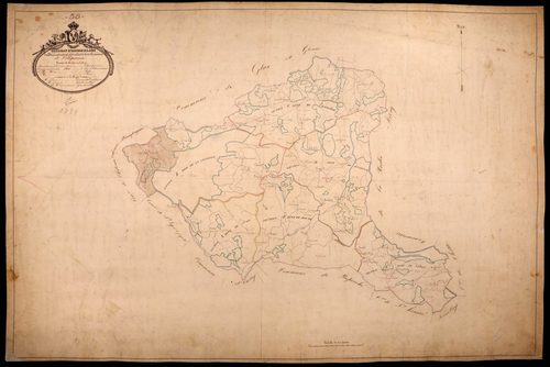 Villapourçon, cadastre ancien : tableau d'assemblage