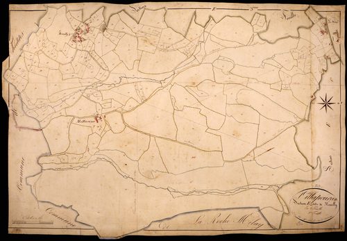 Villapourçon, cadastre ancien : plan parcellaire de la section E dite de Neuilly, feuille 2