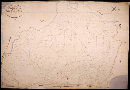 Villapourçon, cadastre ancien : plan parcellaire de la section C dite de Rangère, feuille 5