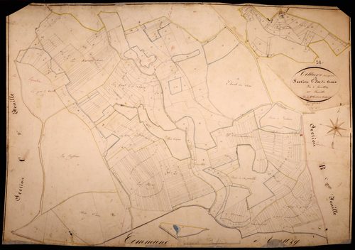 Villiers-sur-Yonne, cadastre ancien : plan parcellaire de la section C dite de Creux, feuille 2