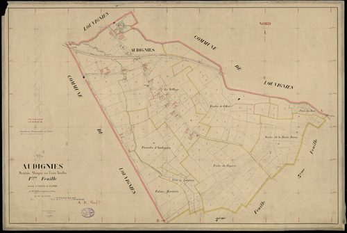 AUDIGNIES - 1831, - 1910