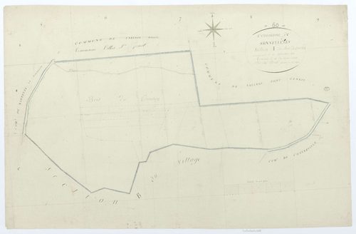 Sennevières - Cadastre napoléonien, section A, feuille unique