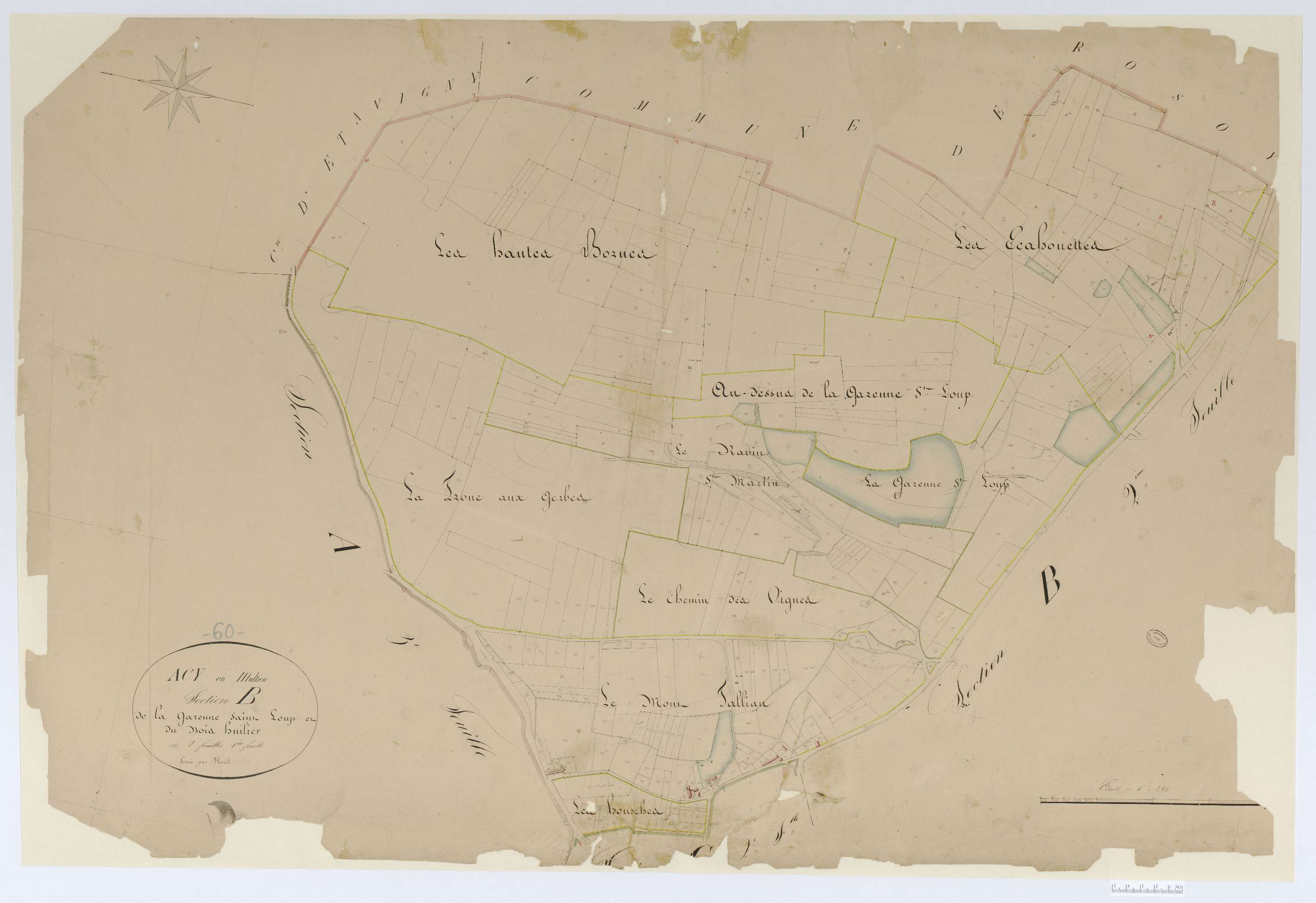 Acy-en-Multien - Cadastre napoléonien, section B1