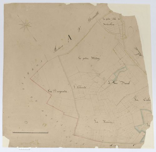 Acy-en-Multien - Cadastre napoléonien, section A1, plan partiel
