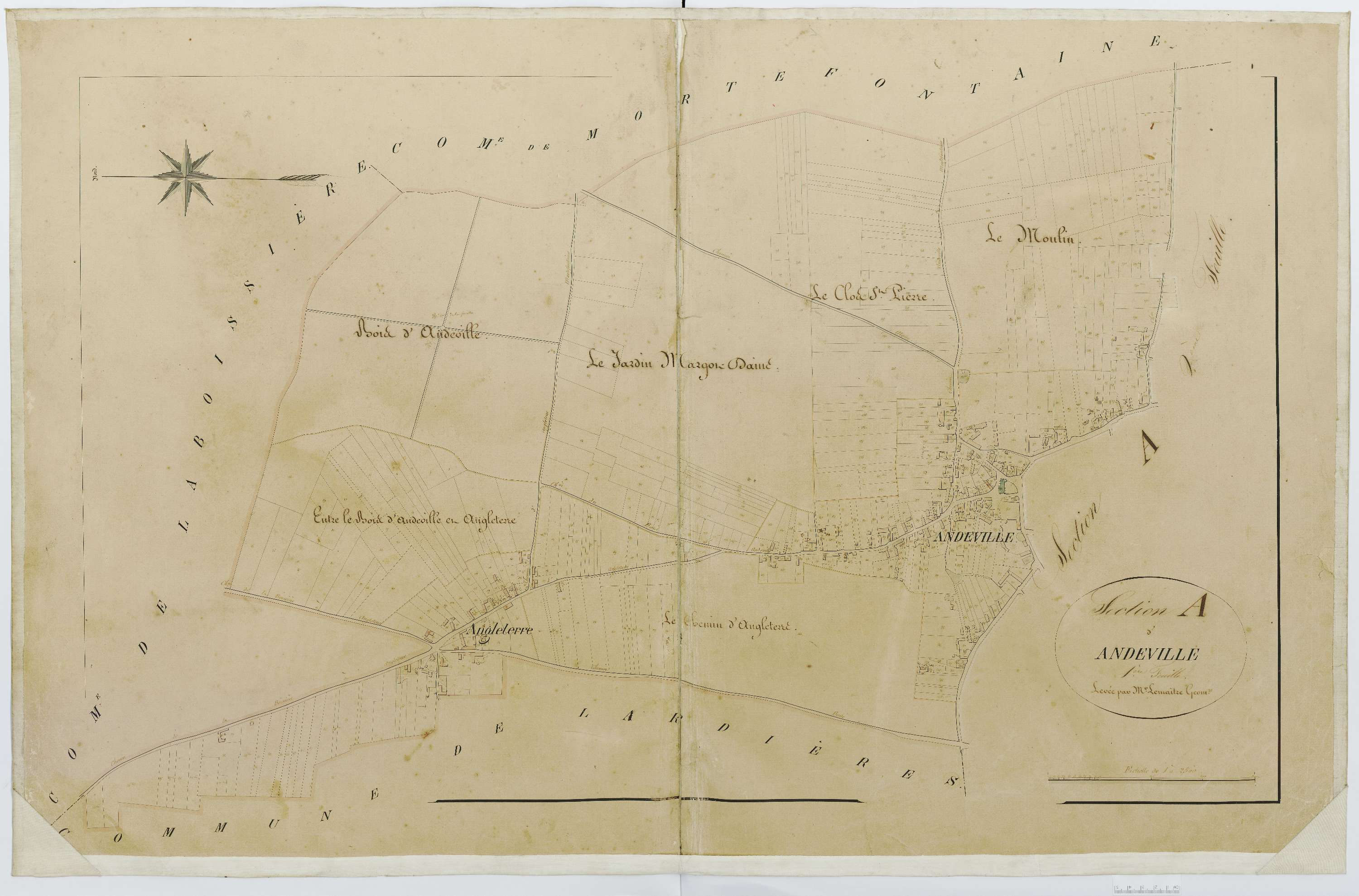 Andeville - Cadastre napoléonien, section A1
