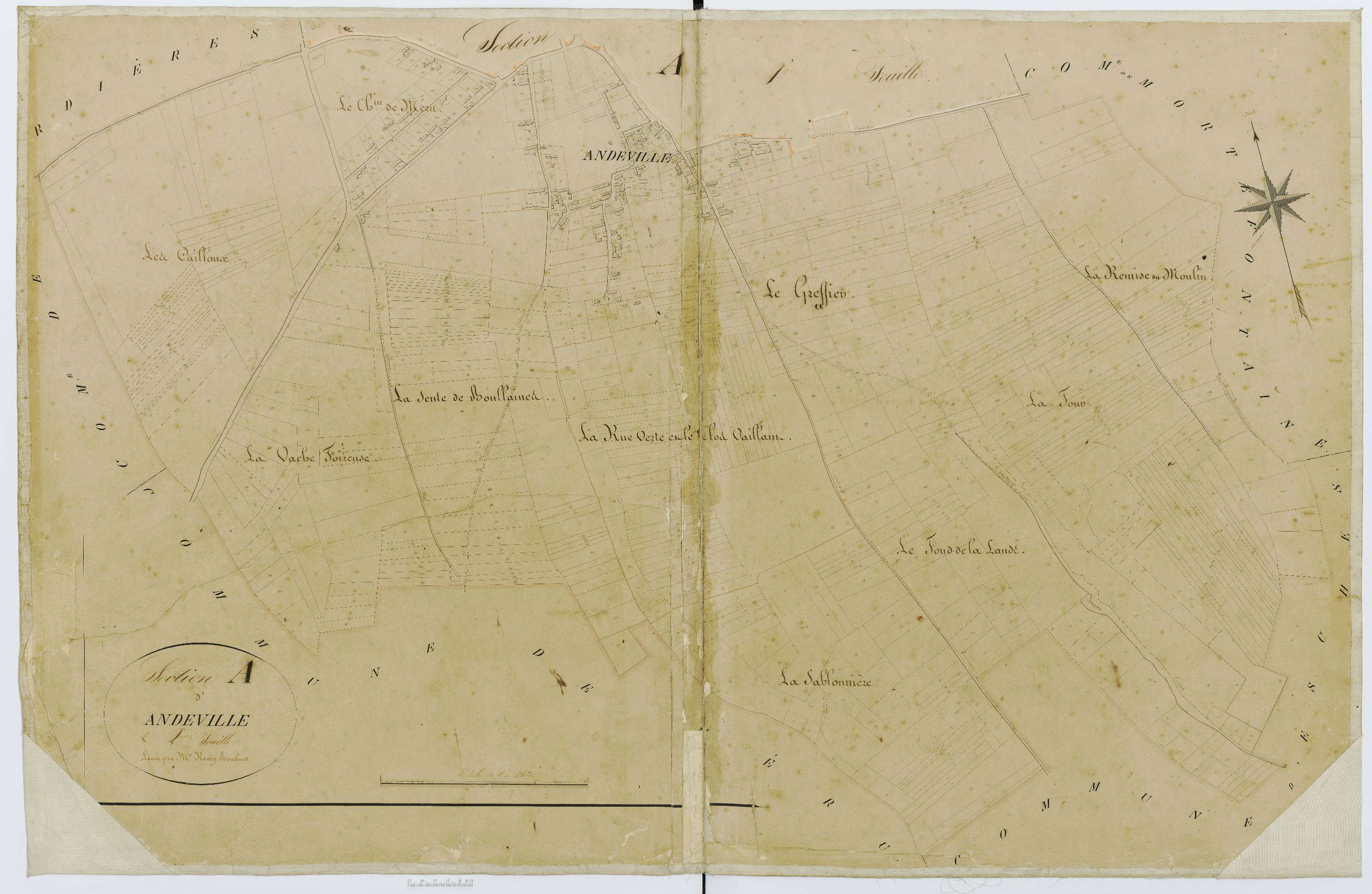Andeville - Cadastre napoléonien, section A2