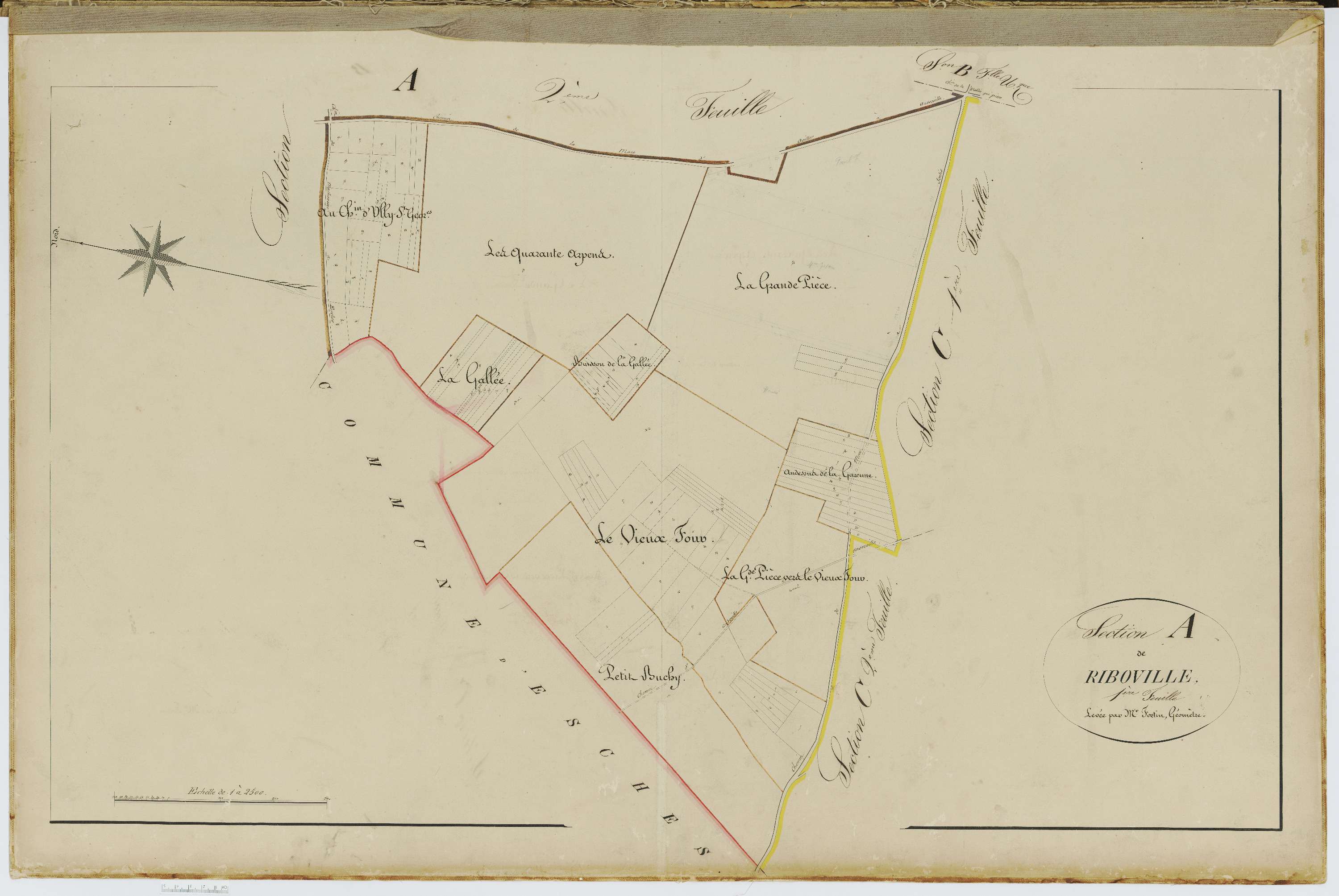 Anserville - Cadastre napoléonien, section A1