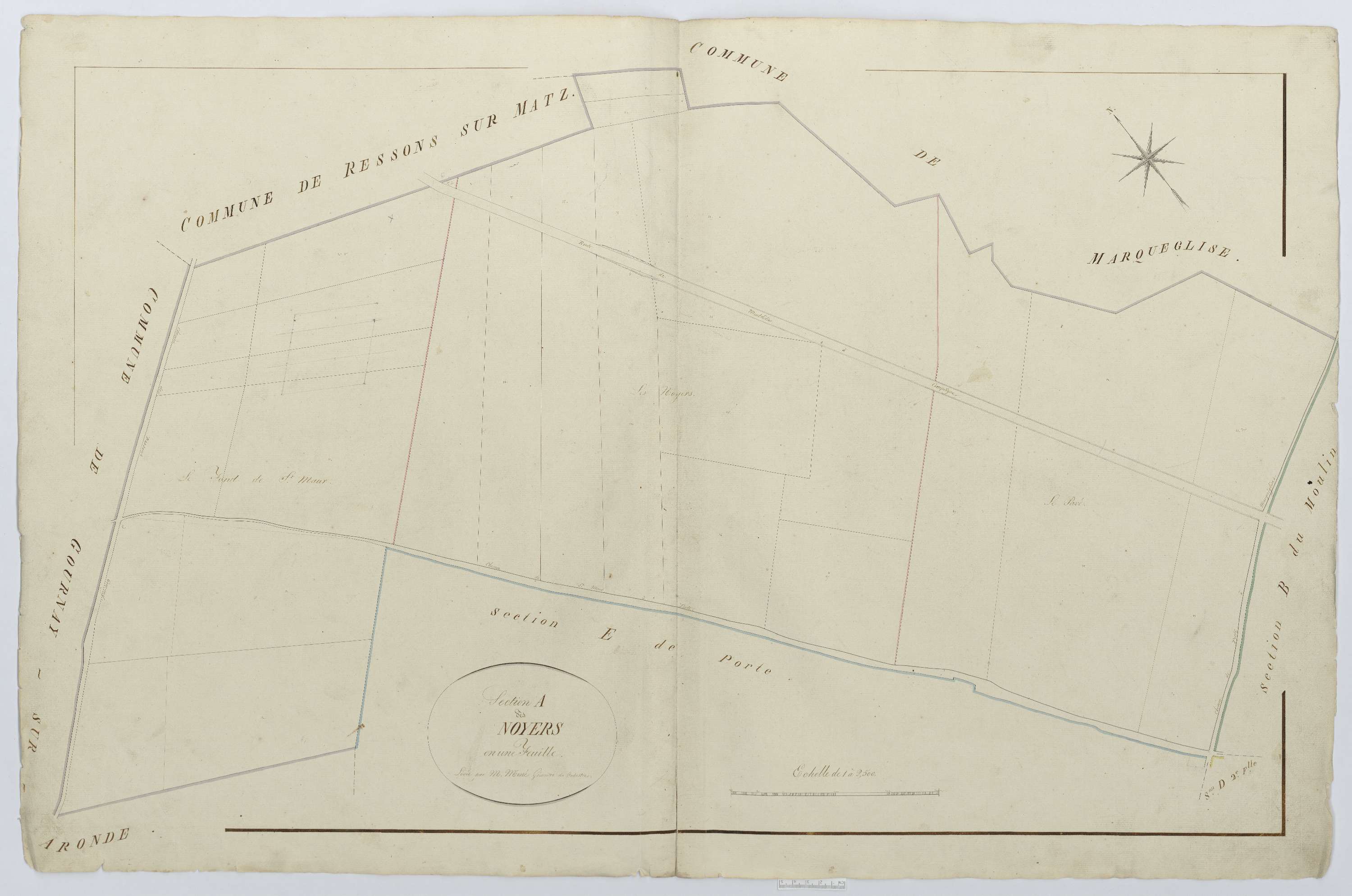 Antheuil-Portes - Cadastre napoléonien, section A