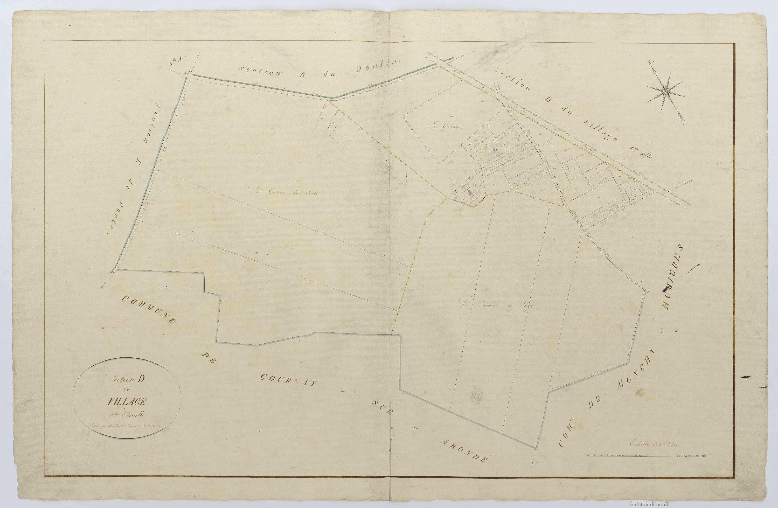 Antheuil-Portes - Cadastre napoléonien, section D2