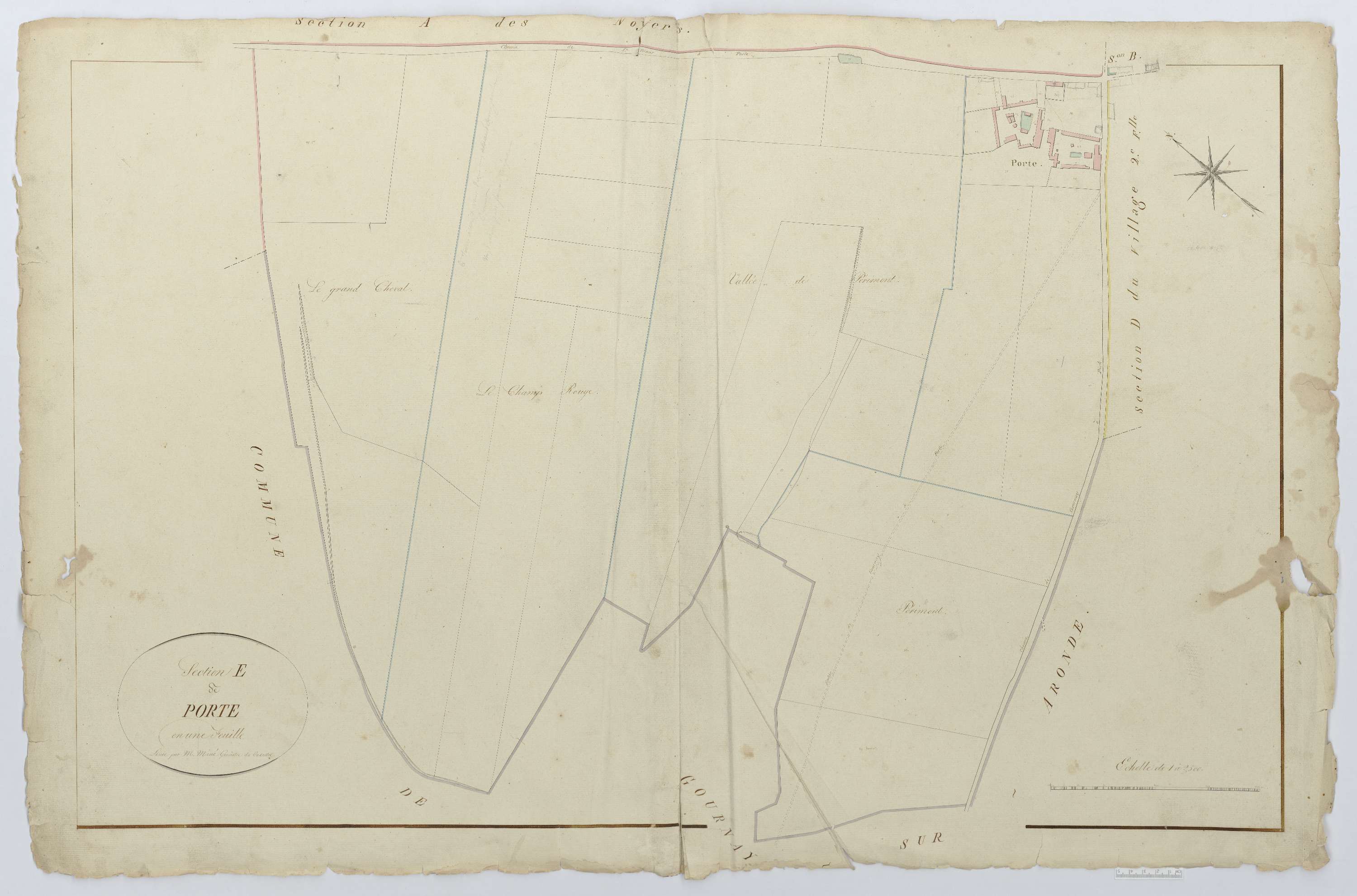 Antheuil-Portes - Cadastre napoléonien, section E