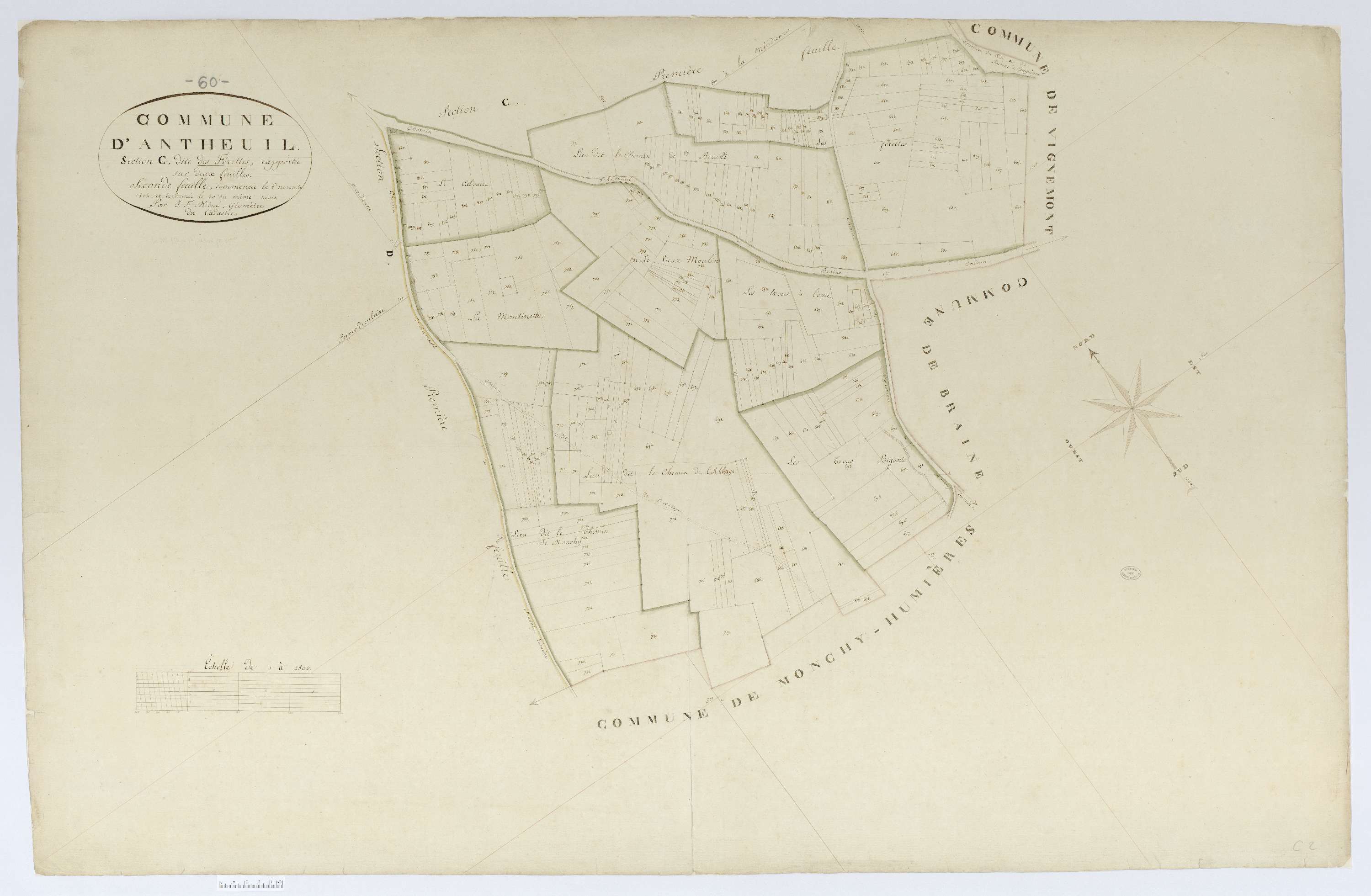 Antheuil-Portes - Cadastre napoléonien, section C2