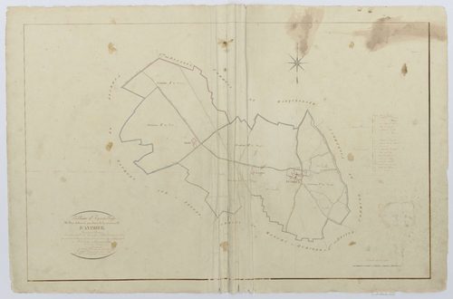 Antheuil-Portes - Cadastre napoléonien, tableau d'assemblage